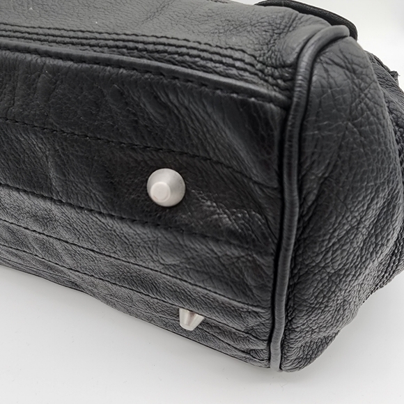 LIEBESKIND BERLIN Vintage Y2K Leather Black Handbag Satchel Large - Picture 11 of 16